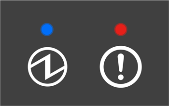 電源 LED 燈 和 錯誤 LED 燈同時閃爍 (間隔 1/2 秒)