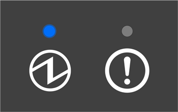 電源 LED 燈恆亮，錯誤 LED 燈熄滅。