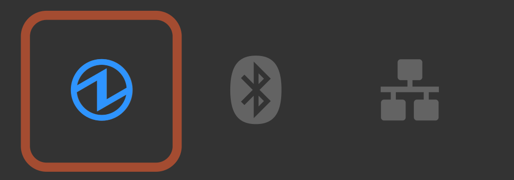 電源 LED 燈交替亮起藍色 3.75 秒與紅色 0.25 秒。