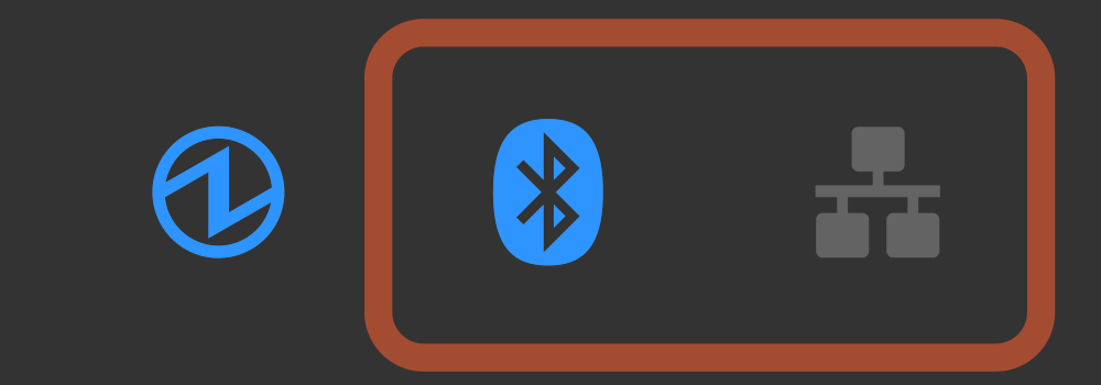 藍芽 ( 藍色 ) LED 燈，間隔 0.25 秒閃爍。