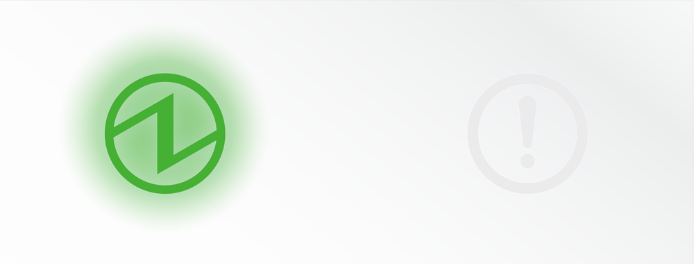 電源 LED 燈亮，錯誤 LED 燈熄滅